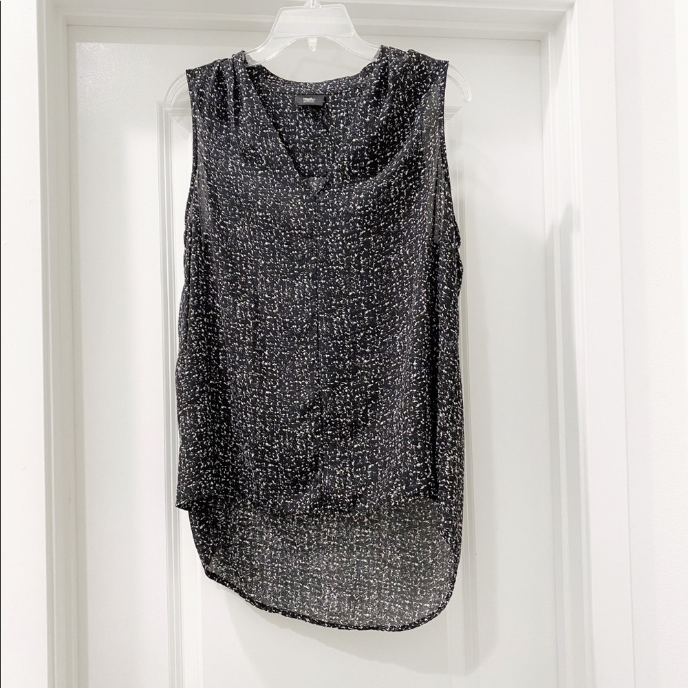 Black and white blouse